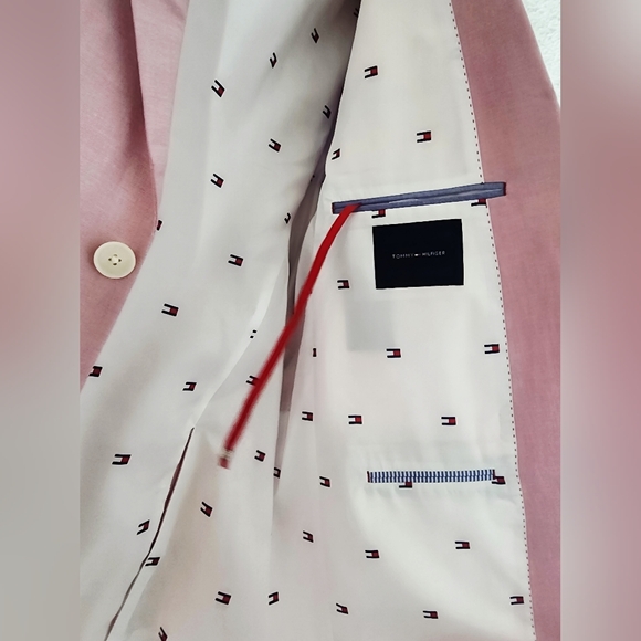 TOMMY HILFIGER | Light Pink Blazer for Men | Extra Large - Picture 6 of 8